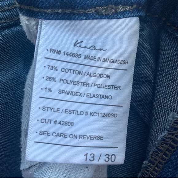KanCan Blue Jeans (Size 13/30) 5 pocket/ Ankle Skinny Jeans with Belt Loops - Picture 3 of 7
